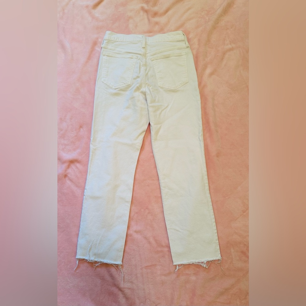 J Crew - size 28 - slim boyfriend jeans - white - Picture 8 of 8